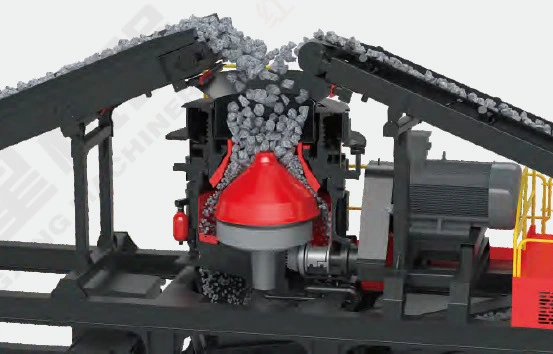 Дробильная установка KJ250 C2 с конусной дробилкой